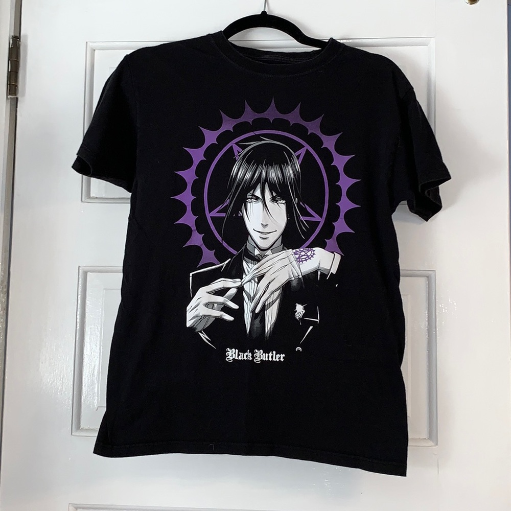 Small Black Butler Anime 100% cotton funimation T-shirt
